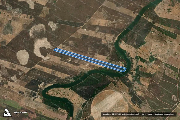 Imagem de satélite de LOTE ? 218 -  P.A SÃO VICENTE - Gleba 218 em Flores de Goiás - GO
