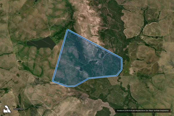 Imagem de satélite de IARAJU - 001 em Pedras Altas - RS