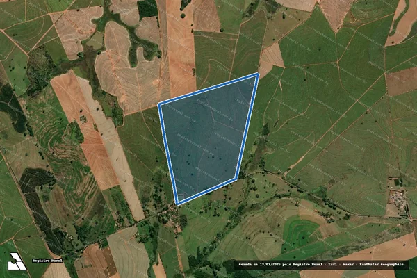 Imagem de satélite de FAZENDA RETIRO SÃO JOÃO - GLEBA B em Getulina - SP
