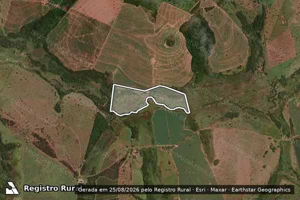 Imagem de satélite de Fazenda "Rio Verde" e "Areias de Cima" - Parcela 3 - PARTE 1 em Comendador Gomes - MG