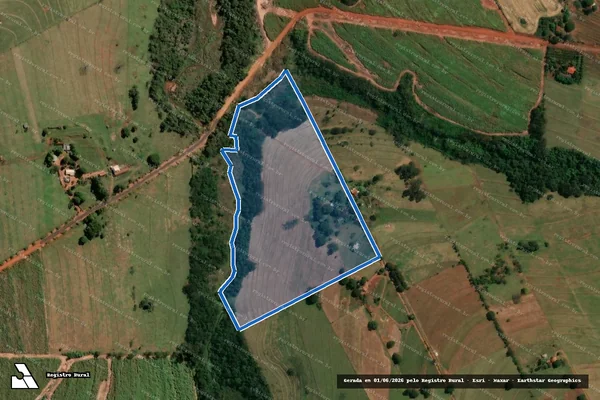 Imagem de satélite de Lote de terras sob n° 280,280-D-I - Parte 1 em Cruzeiro do Sul - PR