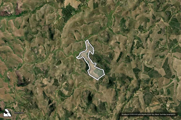 Imagem de satélite de FAZENDA DUAS PEDRAS - PARCELA 01 em Barra de São Francisco - ES