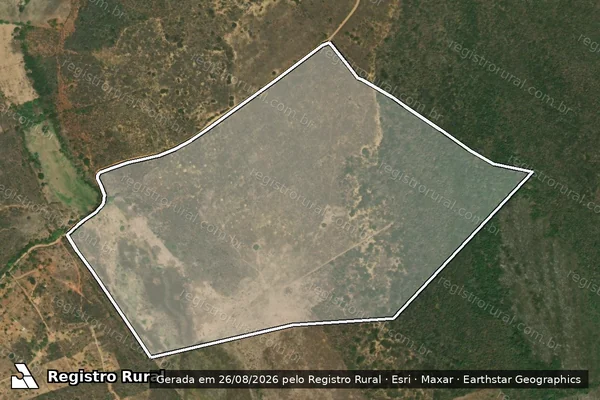 Imagem de satélite de Fazenda Sambaiba - Matricula 4785 em Miguel Calmon - BA