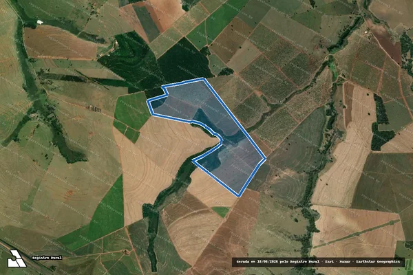 Imagem de satélite de FAZENDA PASCHOALINI - PARTE 1 em Espírito Santo do Turvo - SP