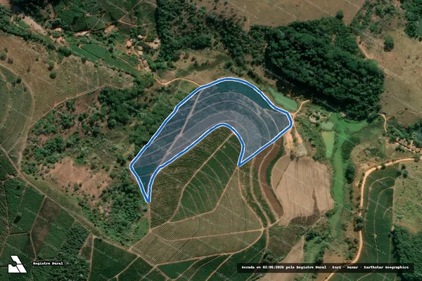 Imagem de satélite de Fazenda Pernambuco - PARCELA_03 em Caputira - MG