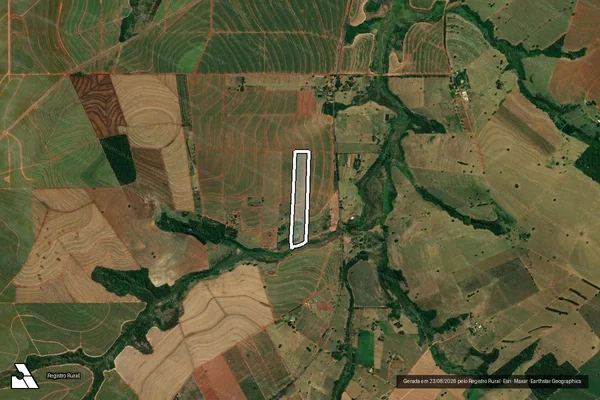 Imagem de satélite de SÍTIO SÃO LUIS - Matrícula 142 em Nossa Senhora das Graças - PR