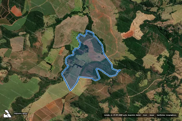 Imagem de satélite de FAZENDA PEDRA VERDE - Parte 1 em Ibiá - MG