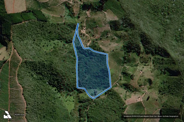 Imagem de satélite de Fazenda Pires /  Ribeirão dos Pires e Ribeirão dos Santanas  - Parte 4 em Água Boa - MG