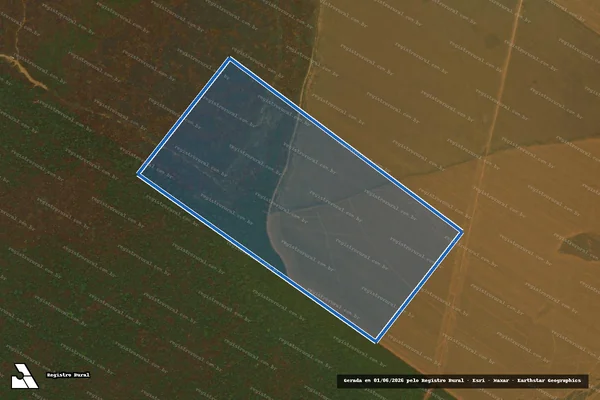 Imagem de satélite de FAZENDA SANTO INÁCIO DO NORTE IV-D em Chapada dos Guimarães - MT
