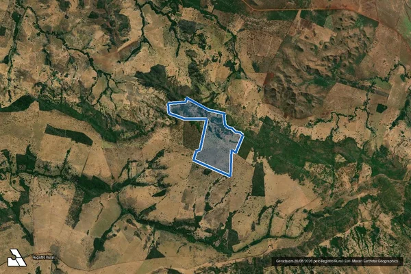 Imagem de satélite de FAZENDA CAPÃO DOS BICHOS em Santa Fé de Goiás - GO