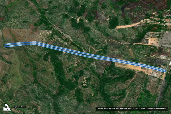 Imagem de satélite de SITIO DE COQUEIROS DENOMINADO XARÉU - GLEBA B em Maragogi - AL