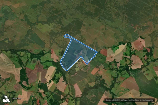 Imagem de satélite de Cabanha Invernada das Negras - Parte 1 em São Nicolau - RS
