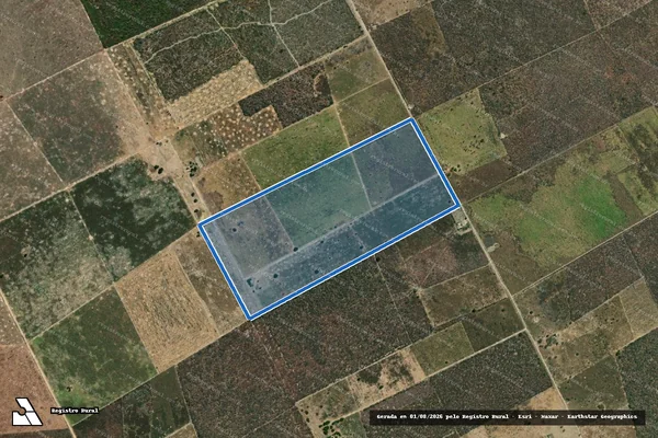 Imagem de satélite de Lote ? 59 ? PA Campo Alegre - Perímetro em Wanderley - BA