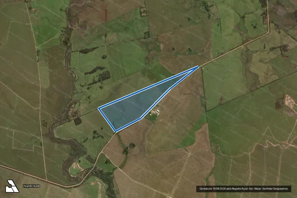 Imagem de satélite de FAZENDA JUNCALZINHO - 001 em Jaguarão - RS