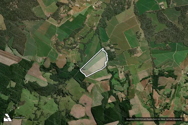 Imagem de satélite de SITIO ELZA - Matrícula 7363 em Fernandes Pinheiro - PR