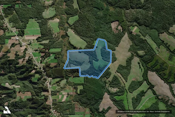 Imagem de satélite de SÍTIO RIO ANTINHA - GLEBA 01 em Itaiópolis - SC