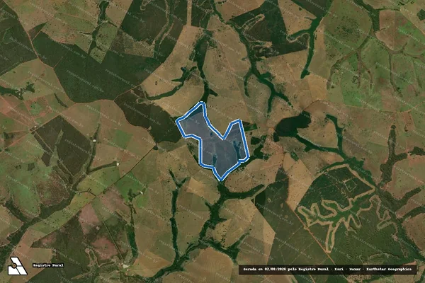 Imagem de satélite de FAZENDA MUTUNS - Parte 1 em Paranaíba - MS