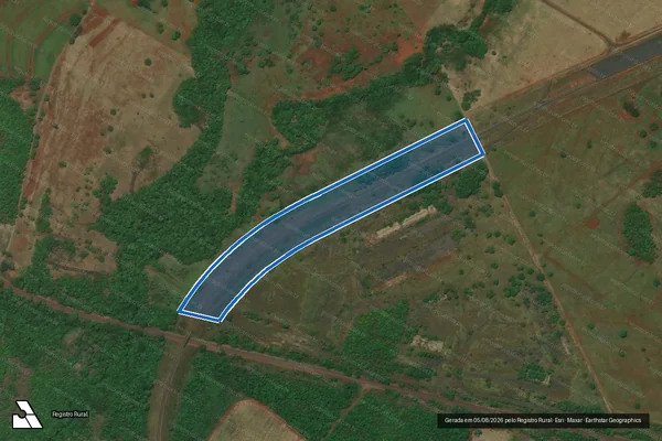 Imagem de satélite de FAIXA DE DOMÍNIO FNS - SEGMENTO 9 / MAT. 40.036 - PARTE 1 em Iturama - MG