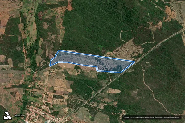 Imagem de satélite de Sítio Saco dos Bois - Desmembramento 5 em Triunfo - PE