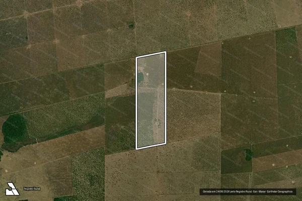 Imagem de satélite de P. A. SÃO PEDRO/CAMBARA – LOTE Nº 28 / PARTE 1