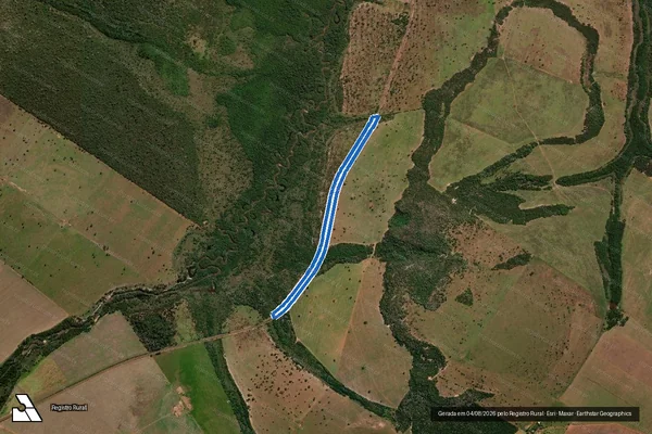 Imagem de satélite de Fazenda Sperotto Junior - FERROVIA em Rondonópolis - MT