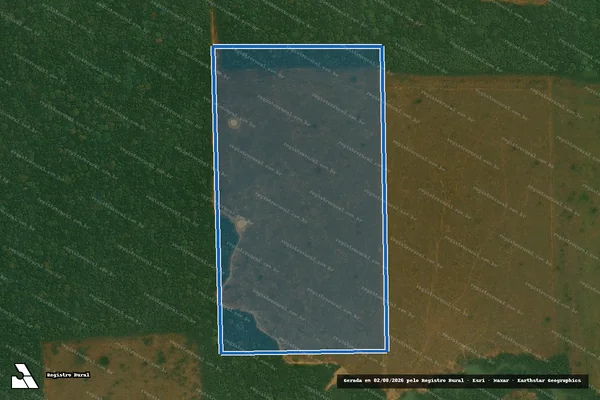 Imagem de satélite de LOTE 76 GLEBA 45, P.A.D MARECHAL DUTRA - Parte 2 em Alto Paraíso - RO