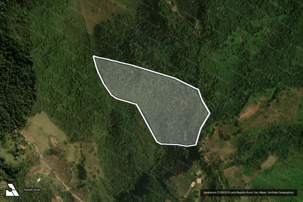 Imagem de satélite de SITIO PEDRA MENINA, MACIEIRA - Parte 1 em Dores do Rio Preto - ES