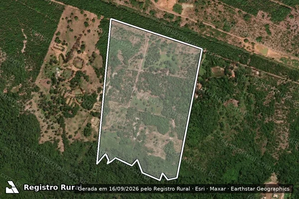 Imagem de satélite de Lote 09 – P. A. Ribeirão dos Cocais