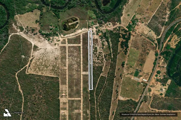 Imagem de satélite de FAZENDA PASSAGEM DO BEM FICA - Parte 1 em Indaiabira - MG