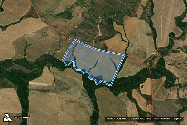 Imagem de satélite de Fazenda Paraiso - Parte 2 em Água Boa - MT