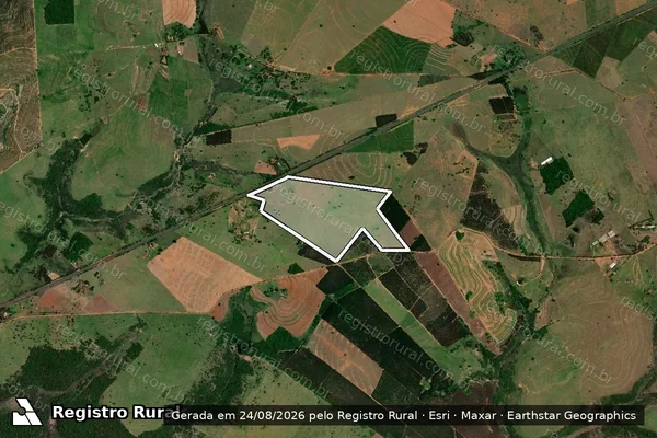 Imagem de satélite de Estância Campeã I - Parcela 1 em Guarantã - SP