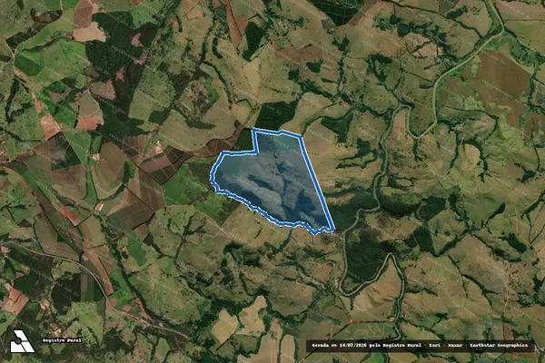 Imagem de satélite de Fazenda Horizonte Verde e Fazenda Sabiá em Cássia - MG