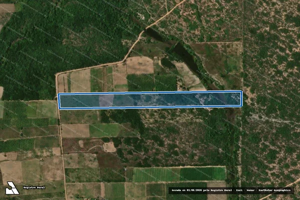 Imagem de satélite de PROJETO DE ASSENTAMENTO NOVA ESPERANÇA II - LOTE 01 - Parte 1 em Ceará-Mirim - RN