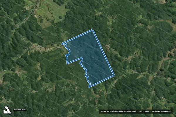 Imagem de satélite de Fazenda Pacas - Gleba A em Sete Barras - SP