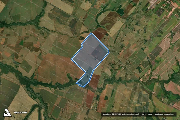 Imagem de satélite de FAZENDA ATALAIA - Parcela 1 em Tupi Paulista - SP