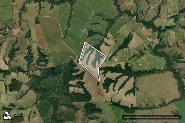 Imagem de satélite de Fazenda Santa Rita - Parte 2 em Itapetininga - SP