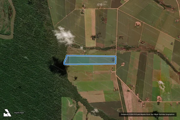 Imagem de satélite de Lote 220 – Projeto de Assentamento Pontal do Marape / LOTE 220