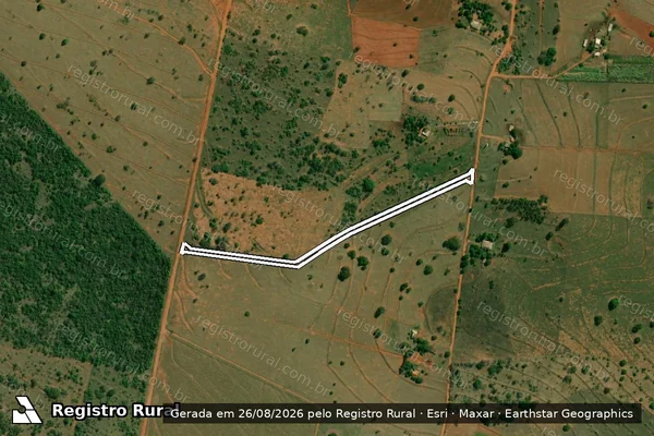 Imagem de satélite de Assentamento Estadual Santa Rita 3 - PA0103S00Q00E004 - E004 em Caiuá - SP