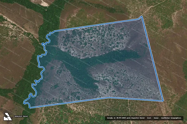 Imagem de satélite de FAZENDA ESPINHÁÇO - 001 em Divinópolis do Tocantins - TO