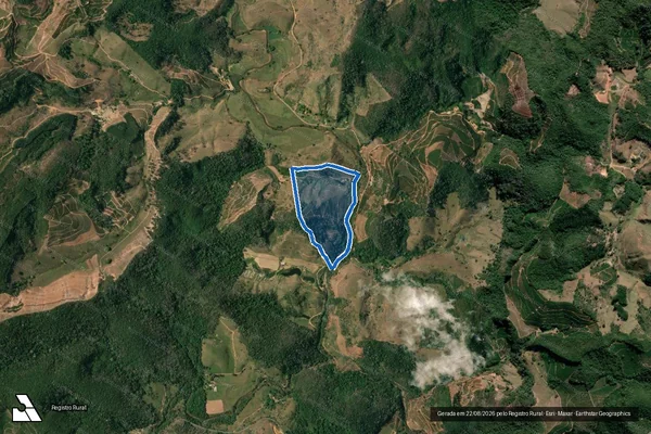 Imagem de satélite de SÃO SEBASTIÃO - Parte 02 em Durandé - MG