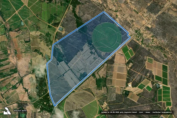 Imagem de satélite de Fazenda Maniçoba - Parte 1 em Juazeiro - BA