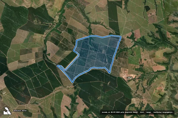 Imagem de satélite de FAZENDA REDENÇÃO / FAZENDA REDENÇÃO - GLEBA A em Conchas - SP