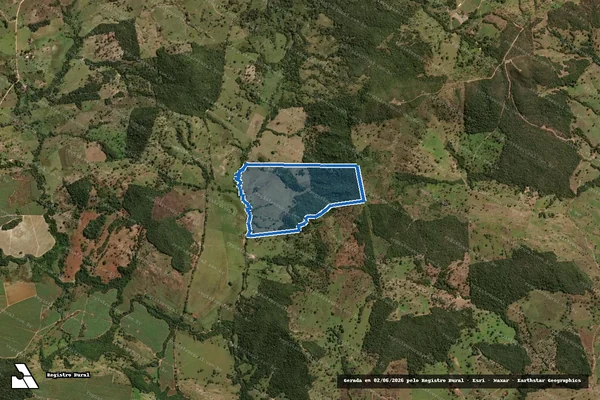Imagem de satélite de FAZENDA BARREIRO - Gleba 01 em Itapaci - GO