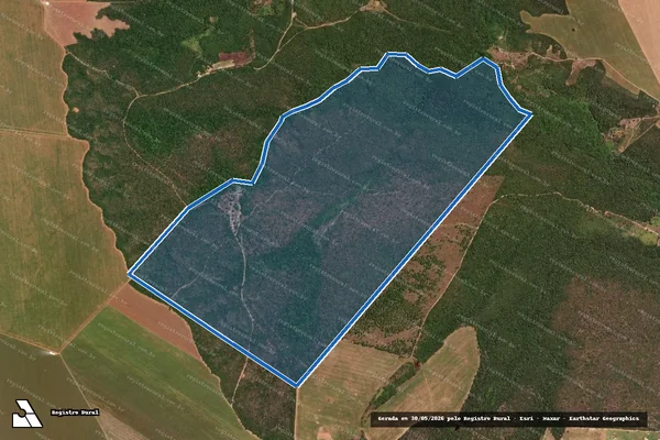Imagem de satélite de FAZENDA BOSQUE (ÁGUA LIMPA) em Riachão - MA