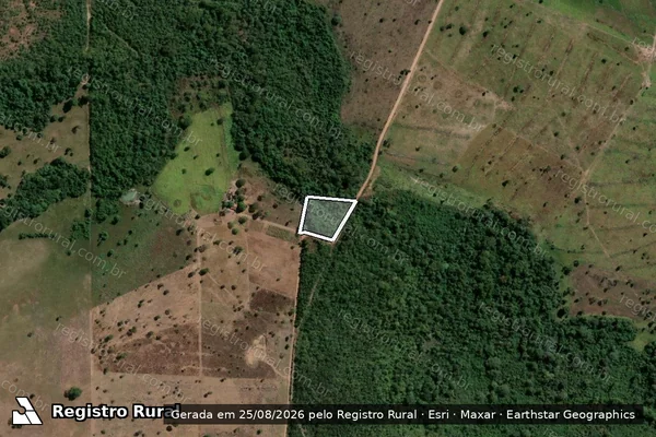 Imagem de satélite de LOTE 02 GLEBA B - PROJETO DE ASSENTAMENTO PIONEIRA - LOTE 02 GLEBA B - P.A. PIONEIRA em Porangatu - GO