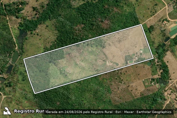 Imagem de satélite de PROJETO DE ASSENTAMENTO PALMARES SUL ? LOTE 111 - Parte 01 em Parauapebas - PA