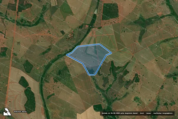 Imagem de satélite de FAZENDA JACAREZINHO - 42.111-B em Carneirinho - MG