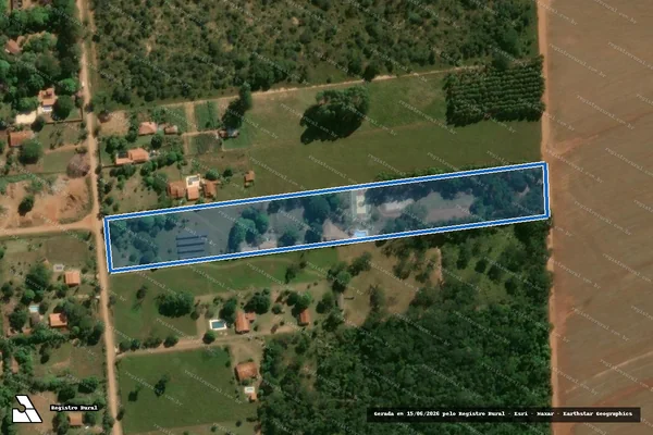 Imagem de satélite de Área de Terras - Imóvel em São Carlos - SP