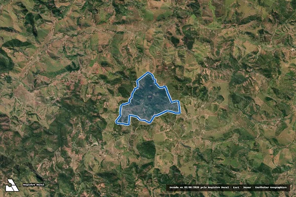 Imagem de satélite de FAZENDA BOM JARDIM - Gleba 02 em Galiléia - MG