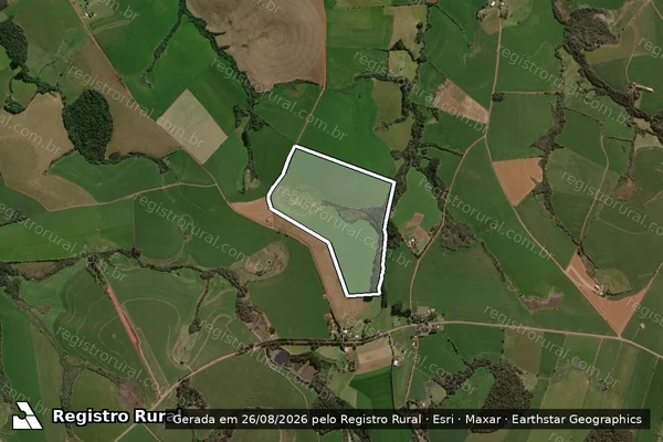 Imagem de satélite de Granja Volta Alegre - Parcela 1 em Espumoso - RS